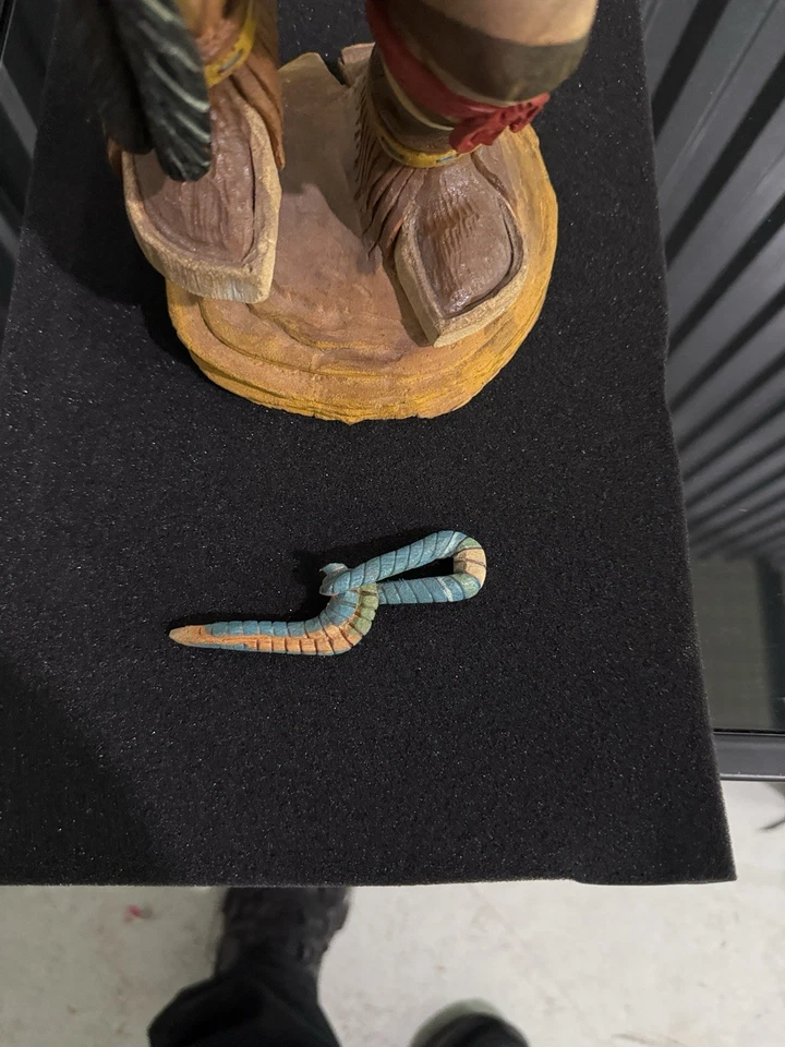 Muñeca Kachina - Ligeramente Dañada De Colección Hecha a Mano Nativa Americana Foto 4 de 4