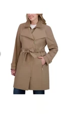 NWT Halston women’s trench coat size large