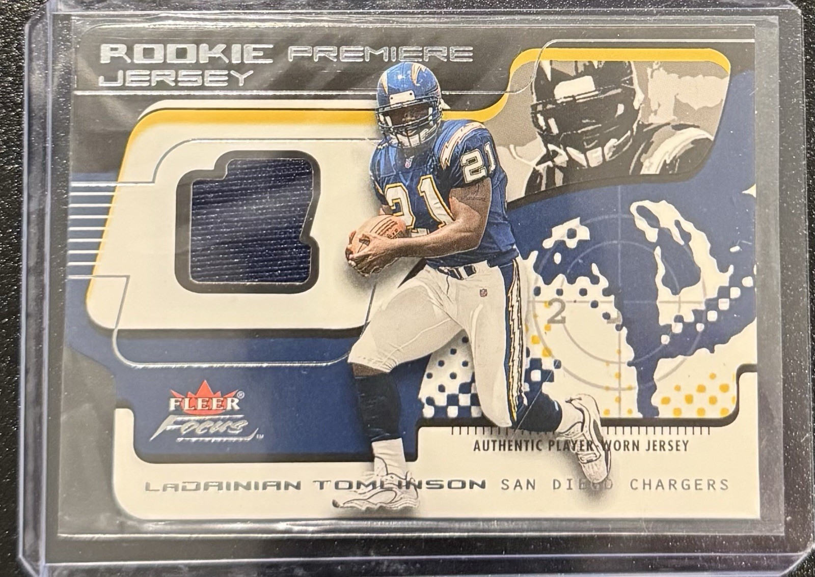 LaDainian Tomlinson Fleer Focus Rookie Premiere Jersey #RPLT Rookie Premiere Jersey