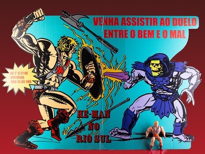 Masters of the Universe MOTU He-Man 1986 Ladendisplay Store Display 98 x 69 cm