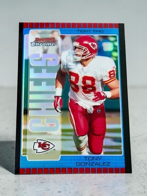 2005 Bowman Chrome - Tony Gonzalez #48 Blue Refractor /250