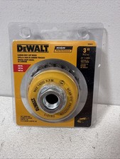 Dewalt Cup Brush Carbon Knot 3" 76.2mm 5/8" -11 Arbor DW4910 NEW