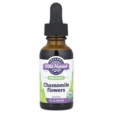 Organic Chamomile Flowers Extract, 1 fl oz 30 ml