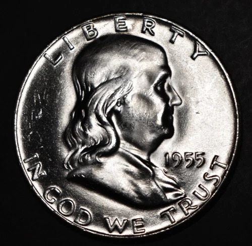 Gem BU 1955 Franklin Half Dollar  Free Shipping!