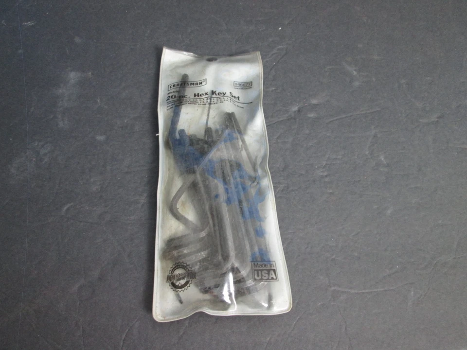 Vintage Craftsman 946677 metric 20pc Hex Key set USA long and short arm   C3 - Image 2 of 3