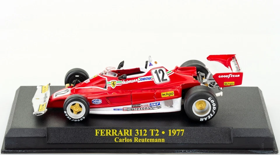 Ferrari 312 T2 Carlos Reutemann #12 1977 Scala 1:43 Model Formula1 BLISTER NUOVO - Immagine 2 di 4