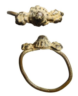 Crusader Silver Ring Flower Of Jerusalem Motif Size 5.5 1100 1300 AD Authentic