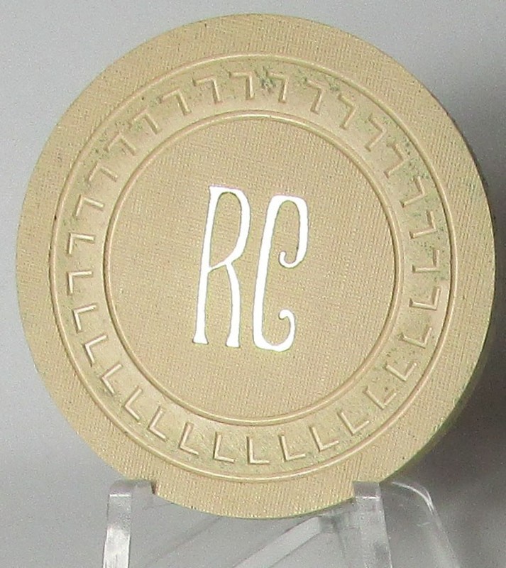 Illegal $1. Casino Chip:  "RC"  Rex Casino, from Jackson,  California