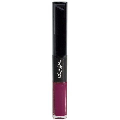 2 Pk L'OREAL Infallible Pro Last Lipcolor 215 Raisin Revival - 0.17oz Two Step