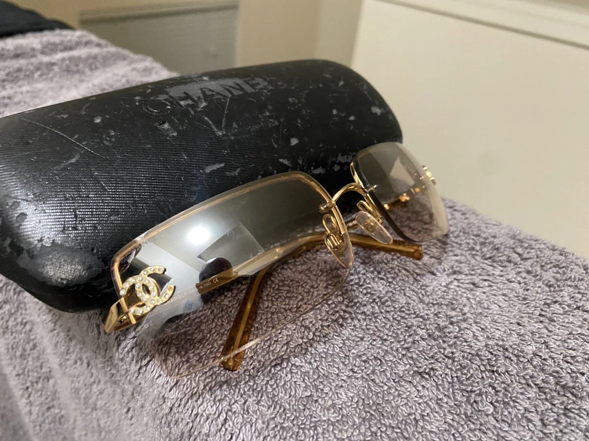 25+ CHANEL Gold with Vintage Sunglasses for Women for sale