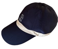 NWT Brunello Cucinelli Men Logo Print Baseball Cap Hat Navy Size L