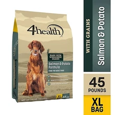 4health with Wholesome Grains Adult Salmon and Potato Formula Dry Dog Food 45lb