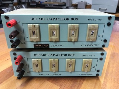 Widerstands und Kapazitäts Dekaden, Precision Decade Resistance, Capacitor Box