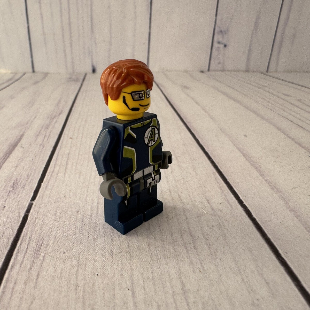 Lego ~ Agents Minifigure Agent Fuse with Dual Head 8635 8637