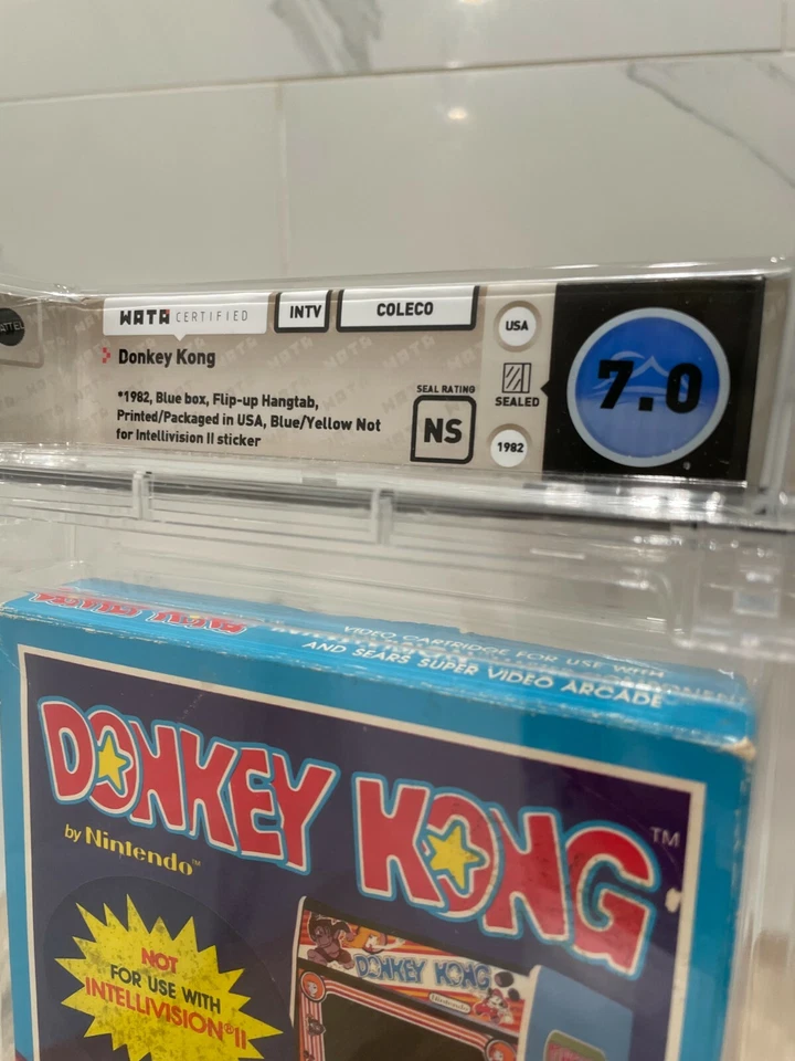Unopened Donkey Kong Coleco Sealed Video Game! Wata Graded 7.0 1982 Nintendo - Image 3 of 4