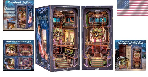 Illuminated DIY Book Nook Miniature House Kit - Creative Gift for Book Lovers - Picture 2 of 8