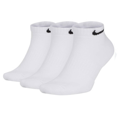 Everyday 3Pk Quarter Cushion Socks White SX7670-100 i