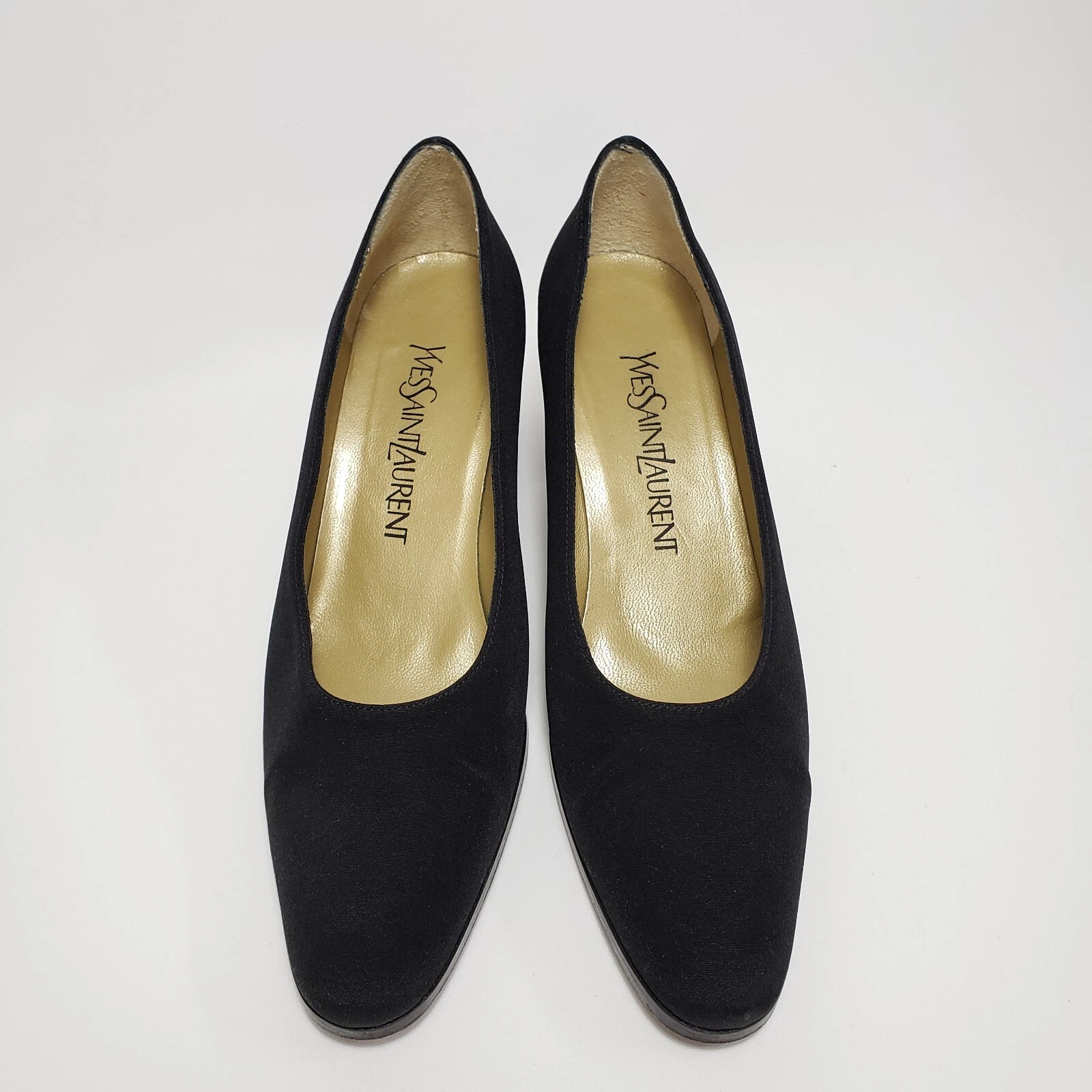 SAINT LAURENT (YSL) Scarpe decolte sintetiche nere da donna Yves Saint Laurent taglia 7M
