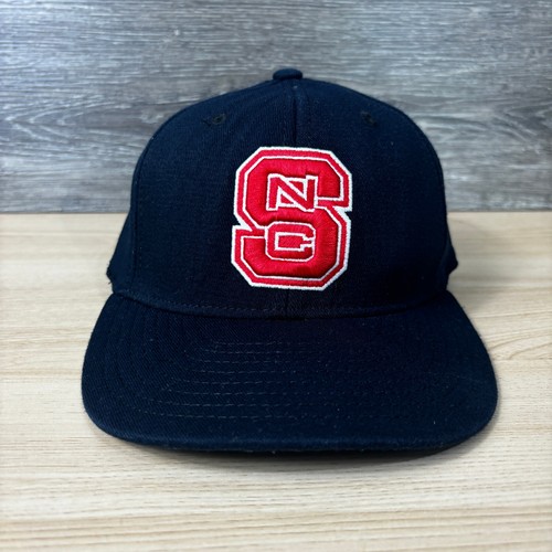 NC State Wolfpack Hat Cap Fitted XL Black Red Top of the World One Fit - Picture 2 of 11