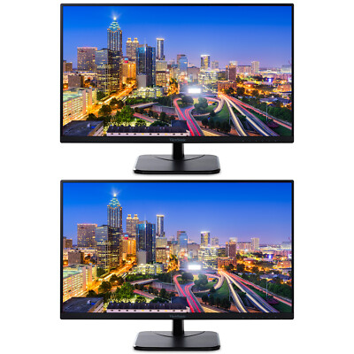 ViewSonic VA2456-MHD 24-inch 1920 x 1080 Full HD LCD IPS Monitor, 2-Pack Bundle