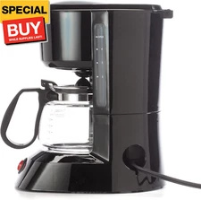 5-Cup Coffeemaker Compact Coffee Pot Brewer Machine, Quiet with On/Off LED Indic