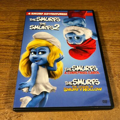 The Smurfs Collection With Christmas Carol The Legend Of Smurfy Hollow (Used)