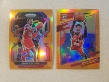 /49 & /199 John Collins 2021-22 Orange #'d Parallels SSP x2 | Prizm + Optic