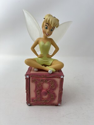 DISNEY TINKERBELL PETER PAN TINKER BELL PIN BOX PIXIE DUST BOX STATUE