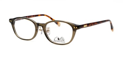 PEANUTS Snoopy 7th SNP-31 Khaki Glasses Frame Eyeglasses