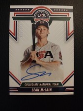 2022 Panini Stars & Stripes CNT Signatures Blue Ink - Sean McLain #114/349