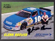 GLENN BREWER signed 1994 MBL FLASH trading card ARCA #9