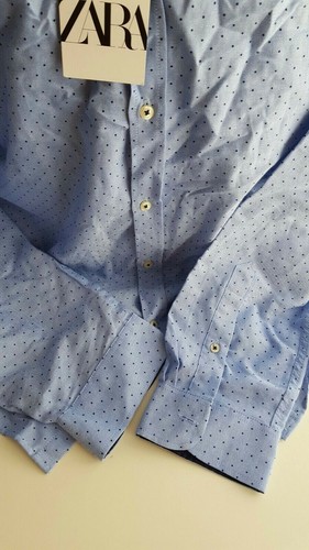 CAMICIA UOMO ZARA SLIM FIT BOTTONE DAVANTI MANICA LUNGA NUOVA CON ETICHETTE taglia XXL - Foto 3 di 8