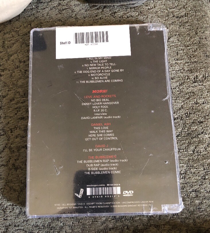 Love and Rockets - Sorted Best of Love and Rockets (DVD, 2003) New  