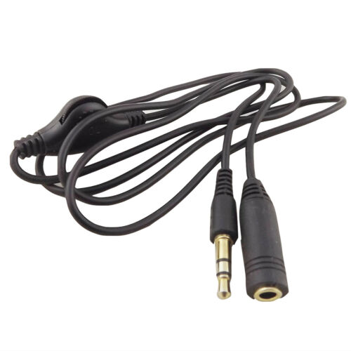 3.5mm Stereo Male to Female Audio Earphone Extension Cable w/ Volume Control 3FT - 第 1/6 張圖片