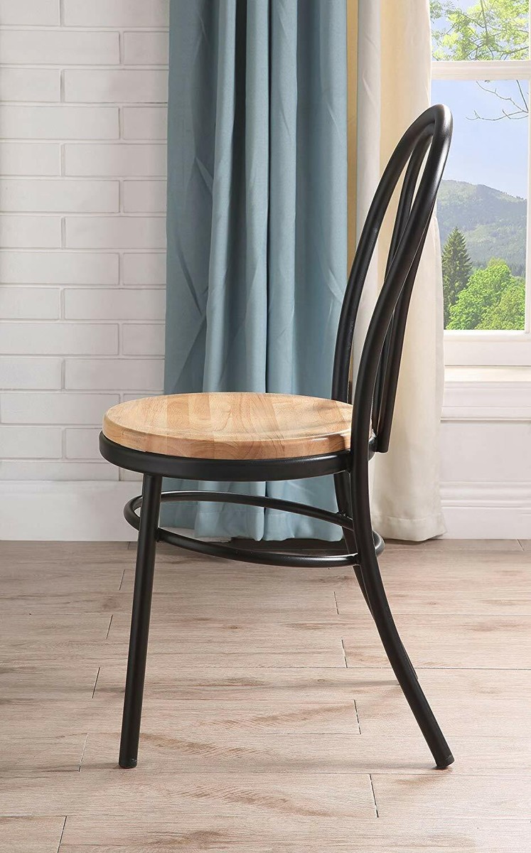 Set of 2 Jakia High Backrest Metal Frame with Upholstered Set of 2 Jakia High Backrest Metal Frame with Upholstered