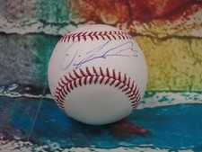 ORLANDO ARCIA *Milwaukee Brewers* Signed OMLB Baseball LOM COA (BSB556)