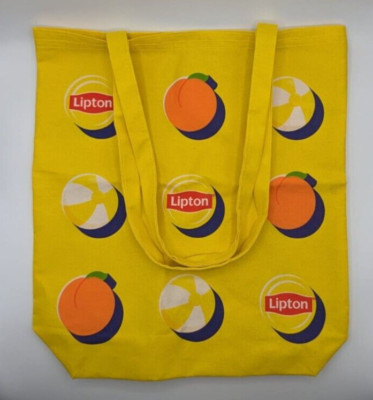 McDonalds Lipton Eistee Strandtasche Stoffbeutel Tragetasche 2024 gelb - NEU