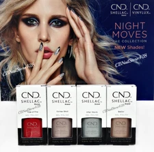 Cnd Shellac - NIGHT MOVES 2018 Collection - All 4 Colors 92492-92495