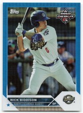 2023 Nick Biddison Topps Pro Debut Rookie Blue Foil 115/150