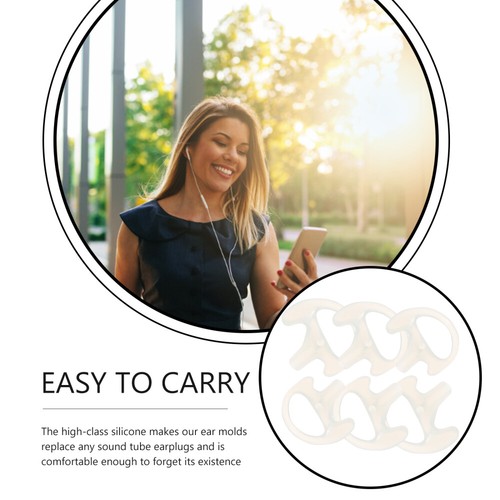 3 Pairs Ohrstöpsel Professioneller Hörer Kleiner Ohrhörereinsatz - Zdjęcie 10 z 12