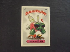 Garbage Pail Kids Card UK Mini Version Series 1 2" X 3" Green Jean 39b ID:88754