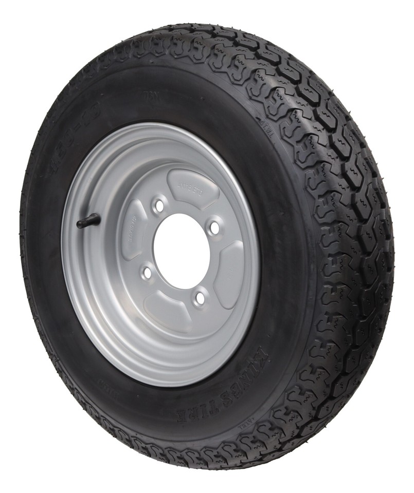 Ruota Completa 4.50-10 400KG Francese LK 4x115 Rimorchio 4.50x10 76M ...