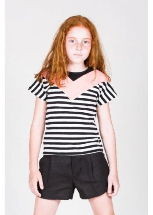 Motoreta Dan Striped Girls Shirts, Sz 12/13