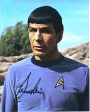 Leonard Nimoy as Classic Star Trek TV Series Mr. Spock Autographed Picture #7