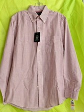 Arrow Brand Mens Size Small Red Stripe Cotton Blend Dress Shirt NWT New