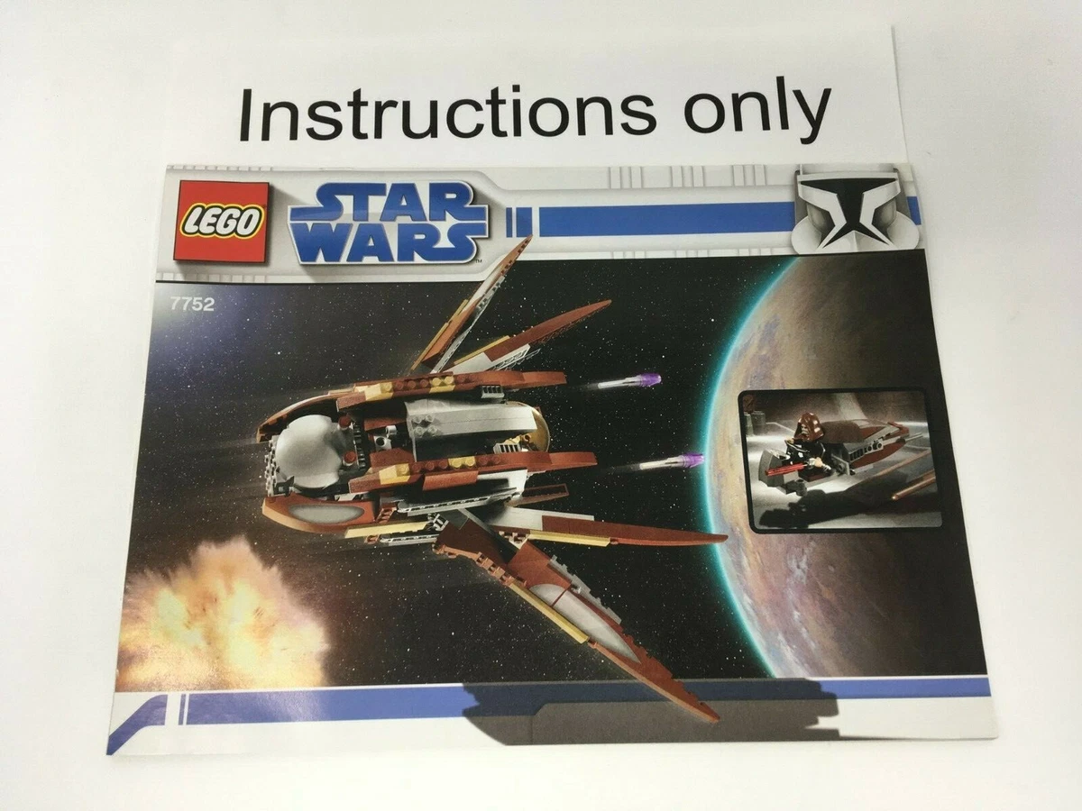 ONLY instructions 7752 Lego Count Dooku s Solar Sailer Star Wars Clone Wars