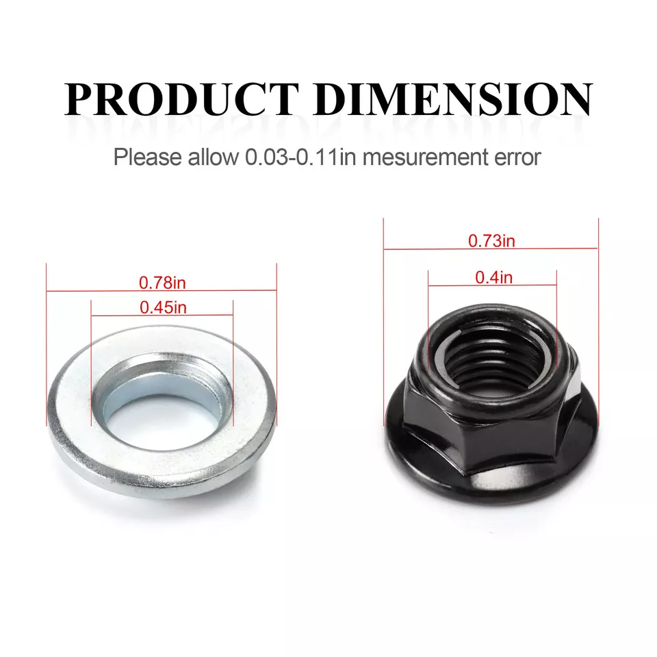 Tuerca de rueda con kit de arandela para Yamaha Banshee Warrior 350 YFZ350 YFM350X 95-06 Foto 2 de 4