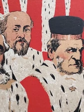 Vintage Art Nouveau Lithograph Jules Grün Portrait Politician Magistrate