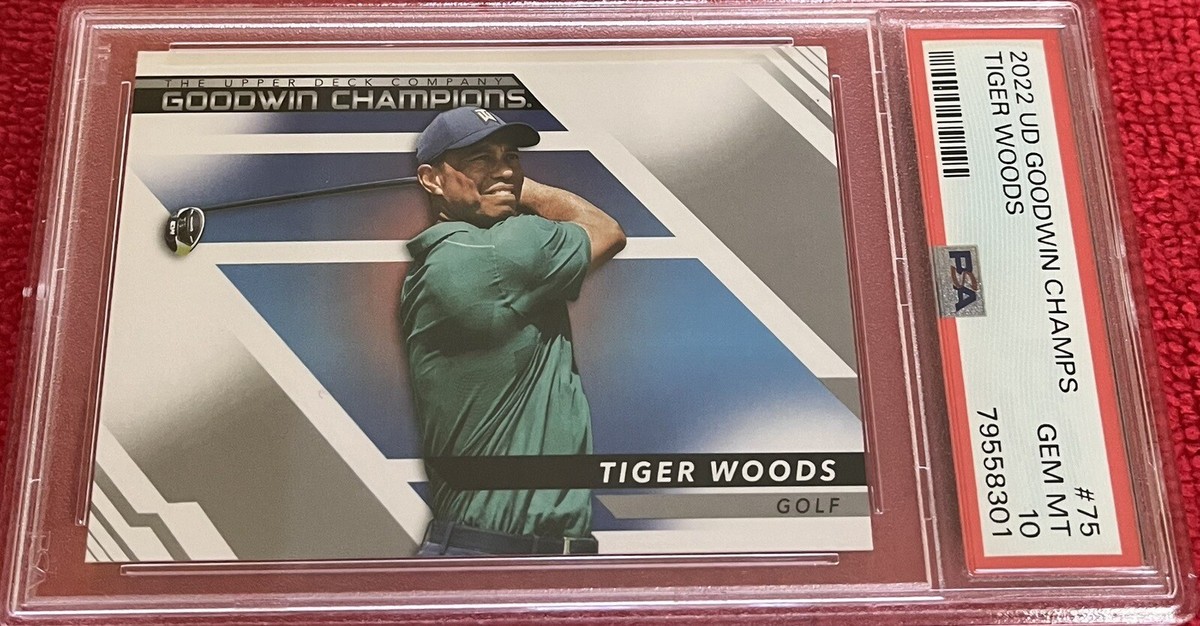 2022 UD Goodwin Champs Tiger Woods PSA 10 CARD 🐐 | eBay