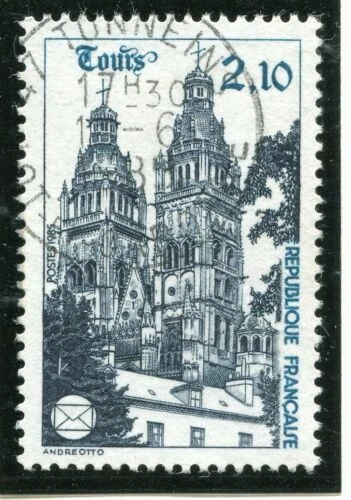 Timbres français oblitérés de 1981 à 1990 en architecture de Europe